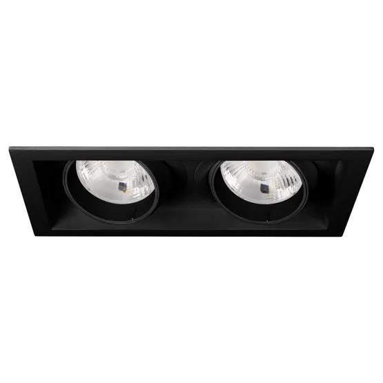 Фото #1 товара Светильник MS-VORTEX-BUILT-S250x140-2x30W Warm3000 (BK-BK, 17 deg, 230V) (Arlight, IP20 Металл, 5 лет)