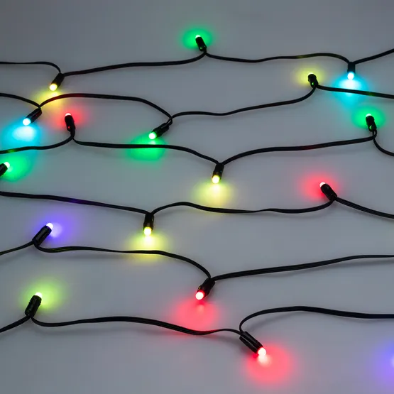 Фото #4 товара Светодиодная гирлянда Нить Смарт ARD-MOOD-CLASSIC-5000-BLACK-26LED RGBY-SPI (230V, 7.5W, Tuya Wi-Fi) (Ardecoled, IP65)