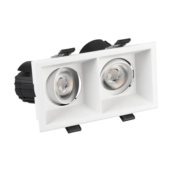 Фото #2 товара Светильник MS-FLOW-BUILT-S157x85-2x6W Day4000 (WH, 55 deg, 230V) (Arlight, IP20 Металл, 5 лет)