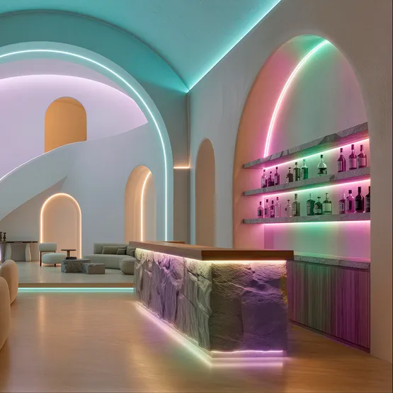 Фото #4 товара Светодиодная лента SPI-COB-X630-12mm 24V RGB-PX63 (11 W/m, IP20, 5m) (Arlight, -)