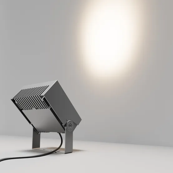 Фото #2 товара Светильник ALT-BLOCK-S220x220-50W Warm3000 (GR, 3 deg, 230V) (Arlight, IP66 Металл, 3 года)