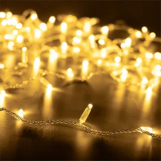 Фото #1 товара Светодиодная гирлянда Нить ARD-CLASSIC-10000-CLEAR-100LED-FLASH Warm (230V, 7W) (Ardecoled, IP65)