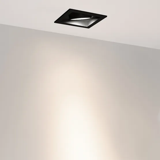 Фото #5 товара Светильник MS-VORTEX-BUILT-S117x117-20W Day4000 (BK-BK, 20 deg, 230V) (Arlight, IP20 Металл, 5 лет)