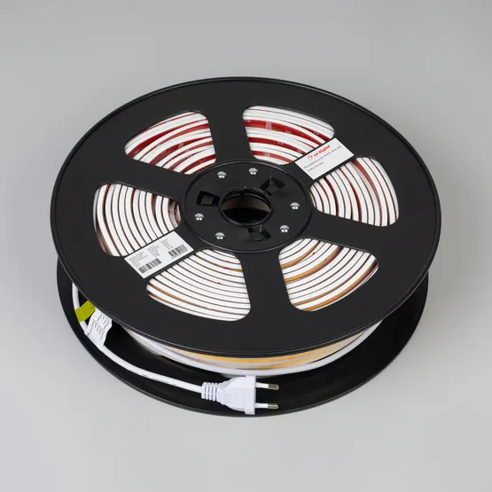 Фото #2 товара Светодиодная лента герметичная ARL-PS-X296-10mm 230V Warm3000 (12 W/m, IP67, 50m) (Arlight, -)