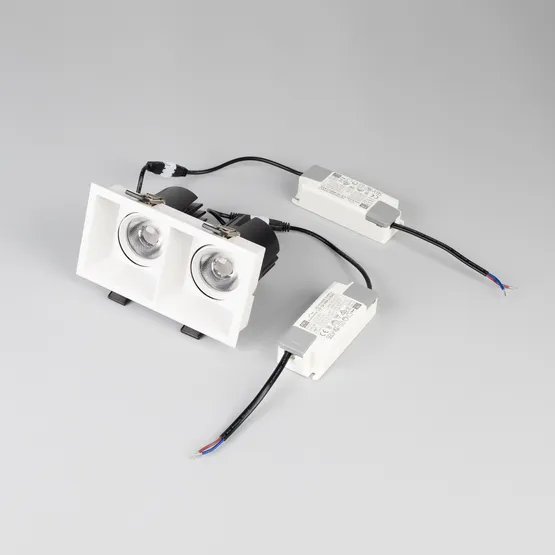 Фото #6 товара Светильник MS-FLOW-BUILT-S157x85-2x6W Day4000 (WH, 55 deg, 230V) (Arlight, IP20 Металл, 5 лет)