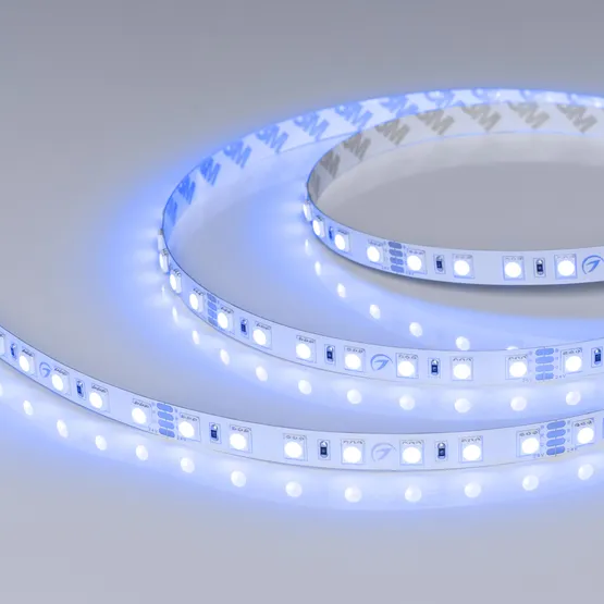 Фото #4 товара Светодиодная лента RT-B70-10mm 24V RGB (14 W/m, IP20, 5m) (Arlight, Открытый)