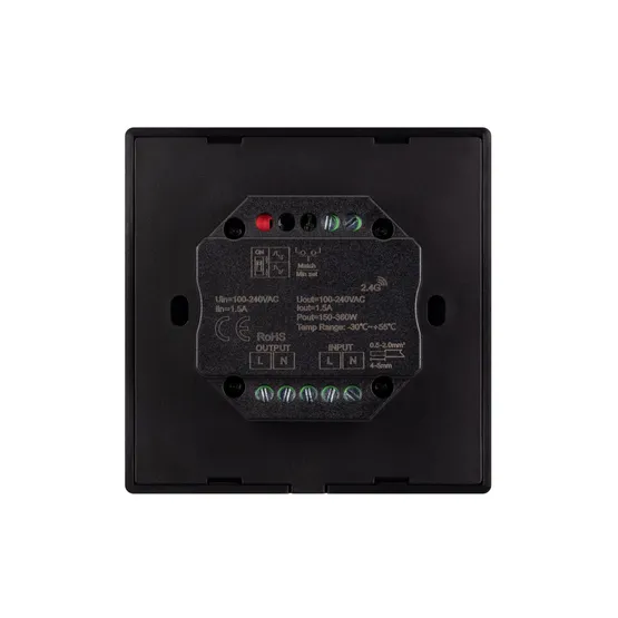 Фото #3 товара INTELLIGENT ARLIGHT Роторная панель SMART-TRIAC-601-32-DIM-IN Black (230V, 1.5A, 2.4G) (IARL, IP20 Пластик, 5 лет)
