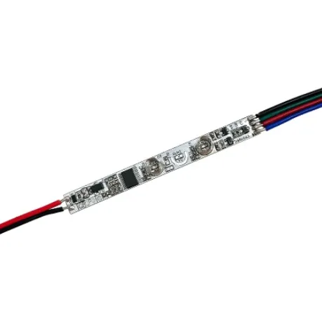 Фото товара INTELLIGENT ARLIGHT Диммер SMART-PWM-103-12-RGB-IN (5-24V, 3x1.5A, 2-button, SENS) (IARL, IP20 Пластик, 5 лет)