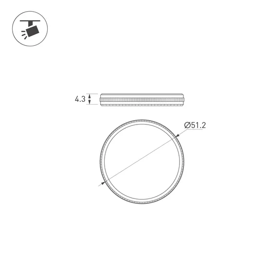 Фото #3 товара Фильтр LGD-ARTIFACT-UV-LENS-R49 (WH) (Arlight, Металл)