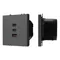 Минифото #1 товара ARL NOBE USB Розетка тип А+С+С софт-тач серый базальт SCT-MUACC-SFPL-FC-GR (65W, QC3) (Arlight, -)