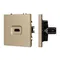 Минифото #1 товара Механизм HDMI розетки SCT-NOBE-MHD1-SFPL-GD (Arlight, Золотой песок)