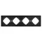 Минифото #3 товара Рамка пластиковая FRM-TENDO-PL-4-BK (Arlight, -)