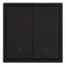 Минифото #2 товара ARL NOBE Выключатель управления шторами 2 кл софт-тач черный оникс SWT-MKR2-SFPL-BK (250V, 10A) (Arlight, -)